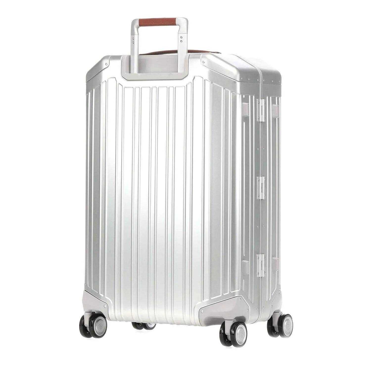 Piquadro PIQALU 55cm Ultra Slim Hardcase 4 Double Wheel Cabin Luggage Trolley Grey - BV4425ALU/GRCU