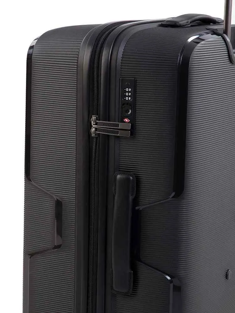 Polo Horizon Large 75cm Spinner Trolley Case | Metallic Black