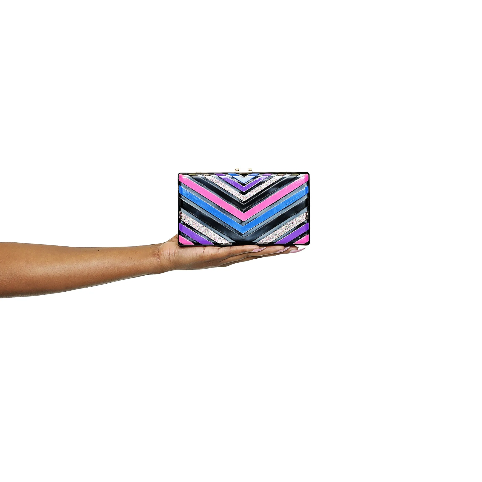 Power Play- Multicolor Clutch