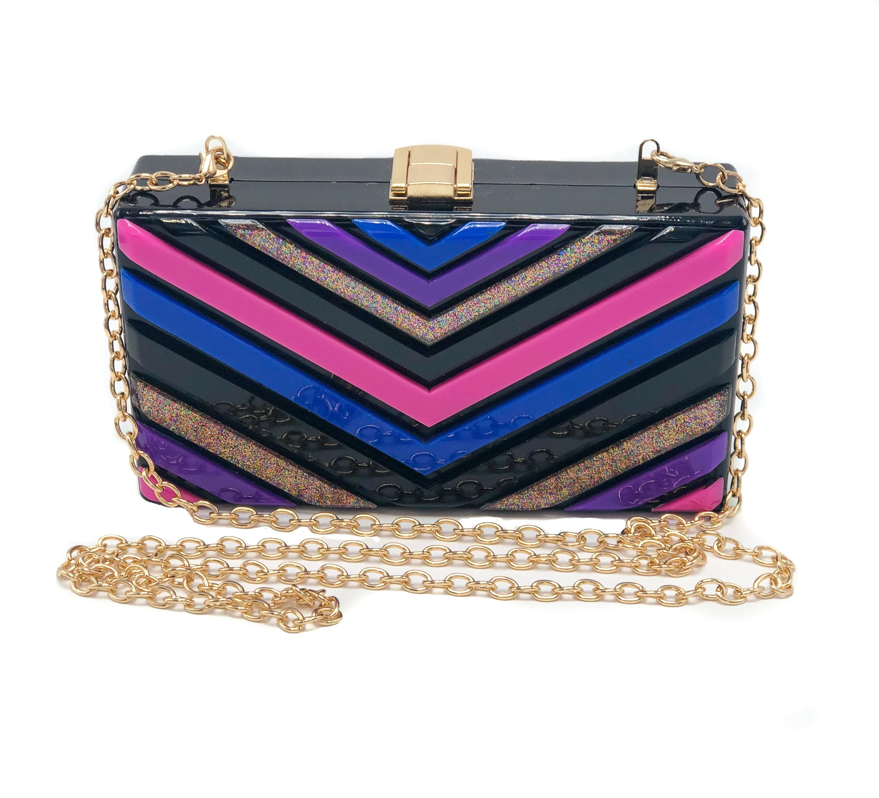 Power Play- Multicolor Clutch