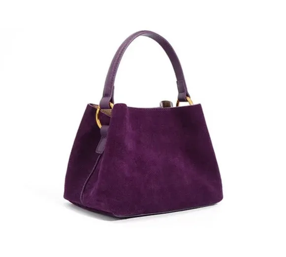 Pre Order:  Matte Faux Suede Mini Handbag