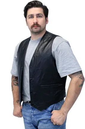 Premium Lambskin Leather Business Vest #VM418K