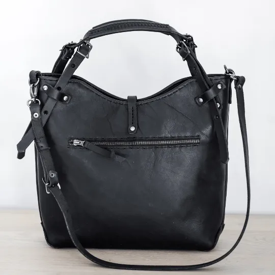 Premium Leather Esther Handbag 2.1 Black