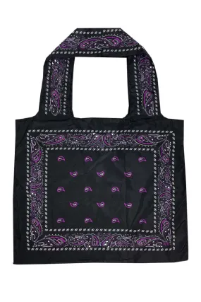 Purple Paisley Recycle Bag