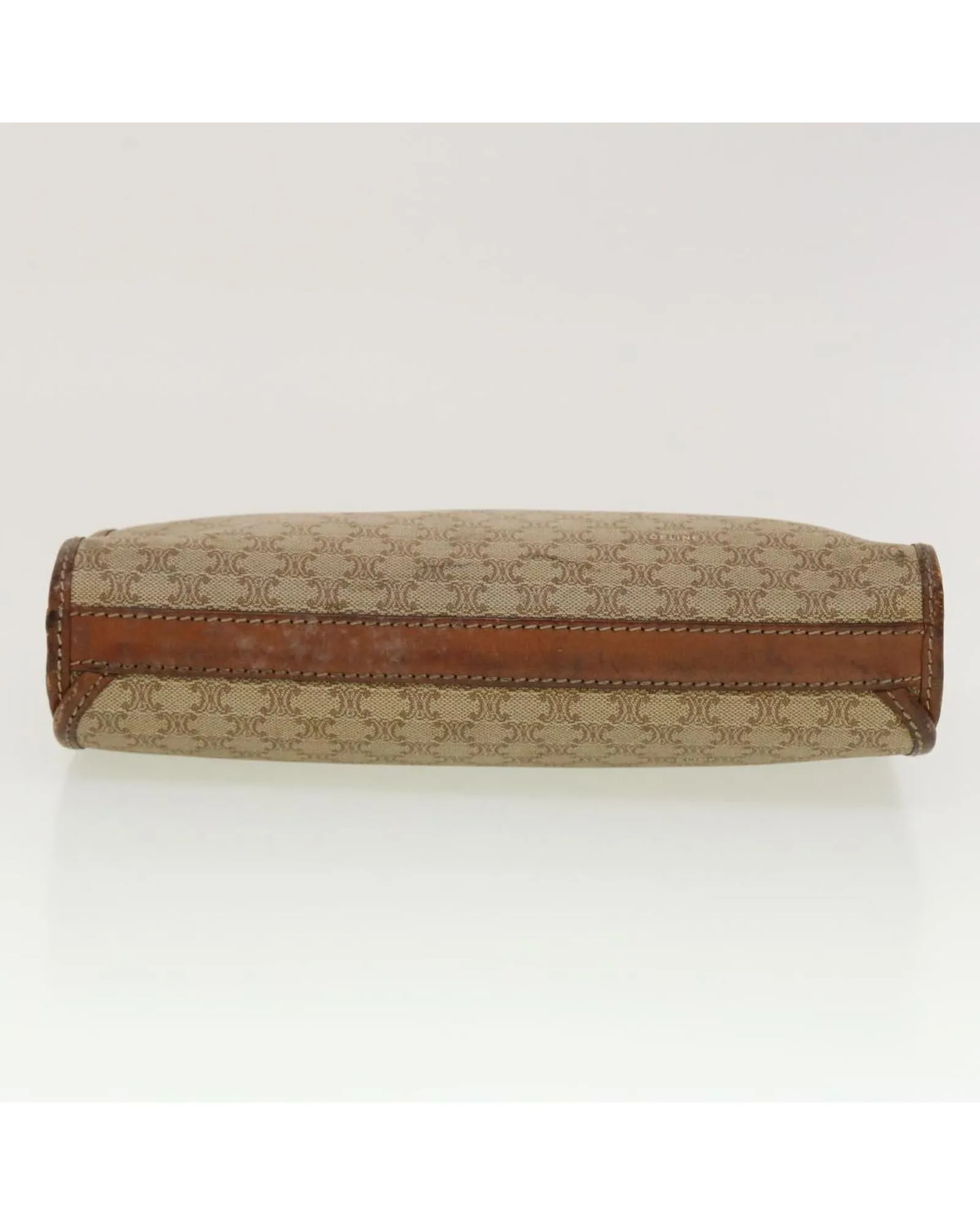 PVC Leather Macadam Canvas Clutch Bag - Beige