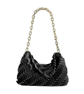 RABANNE Black Paco Clutch Bag