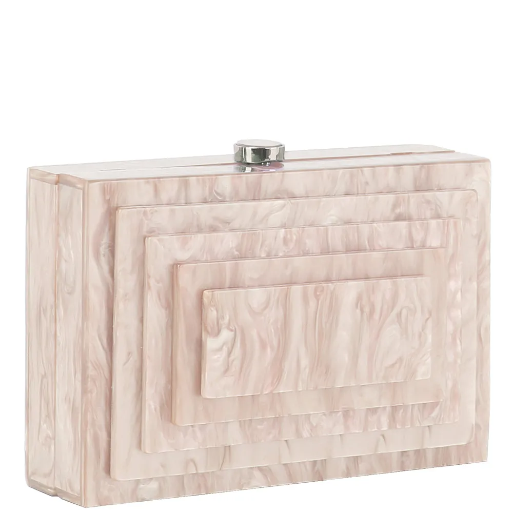 RECTANGULAR ACRYLIC CLUTCH BAG