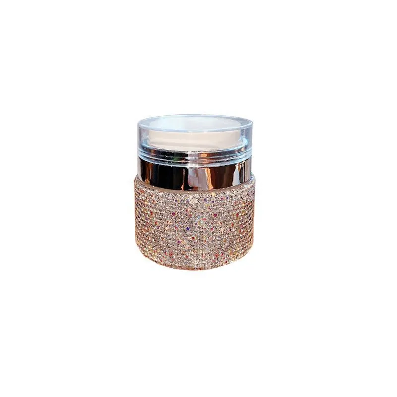 Rhinestones Refillable Empty Bottles Makeup Pump Jars Containers Cosmetics Face Cream Lotion Travel Storage Bottles