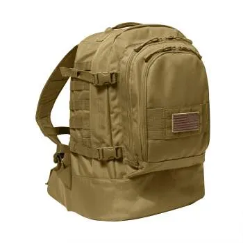 Rothco Skirmish 3 Day Assault Backpack | Black, Coyote