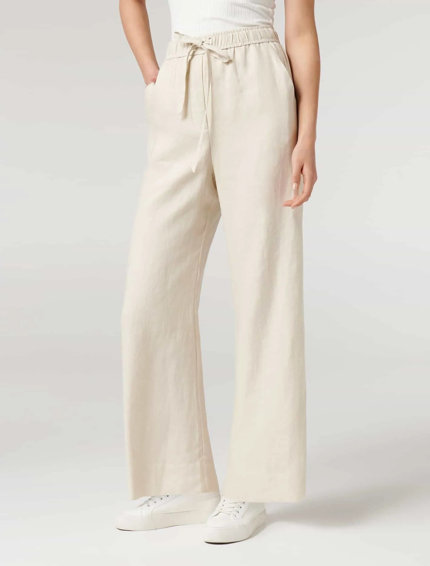 Ruby Linen Wide Leg Pants