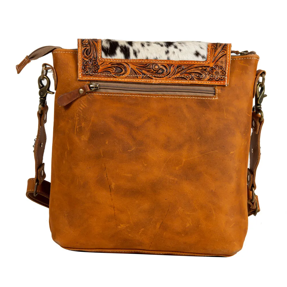 Saddleback Hand-Tooled Bag