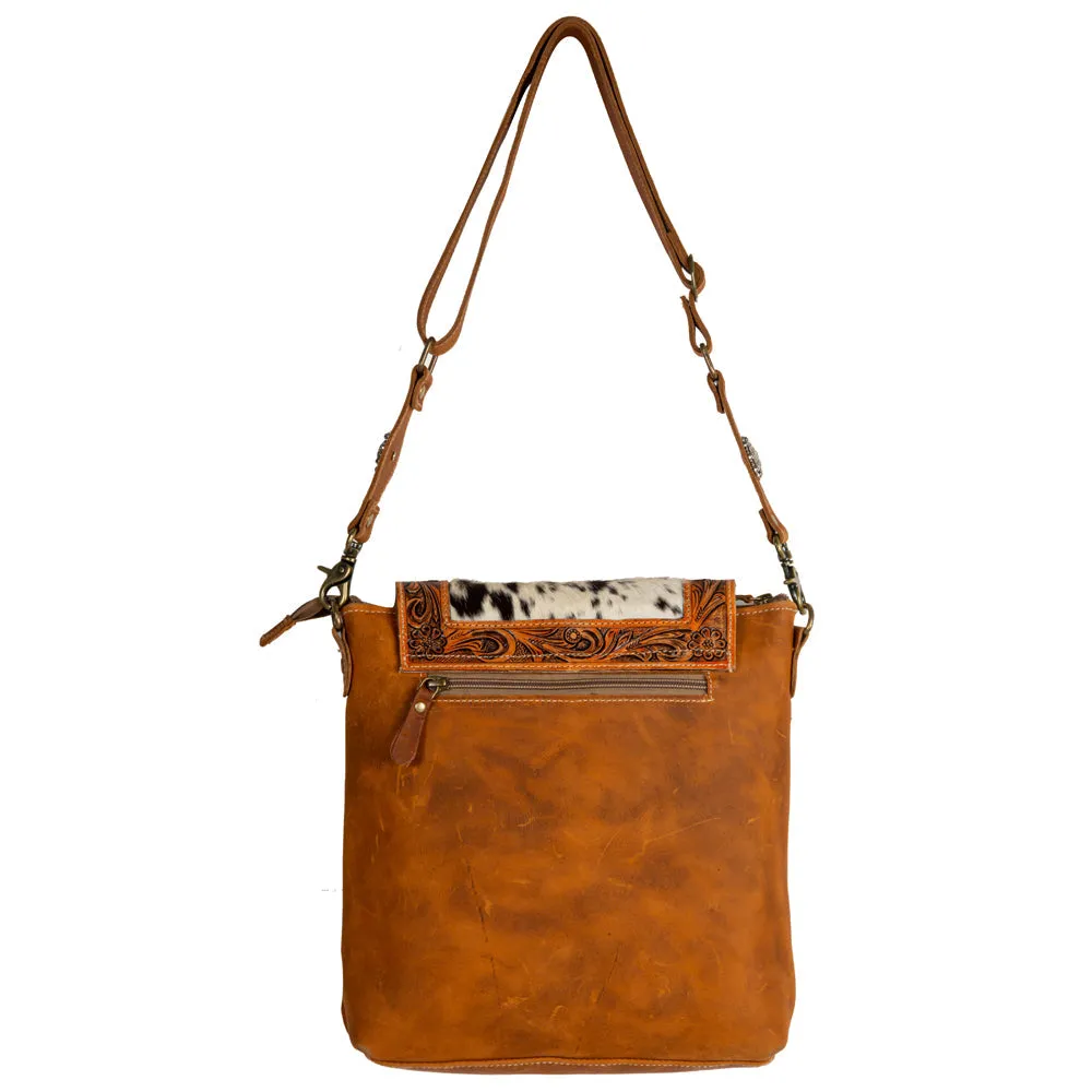 Saddleback Hand-Tooled Bag