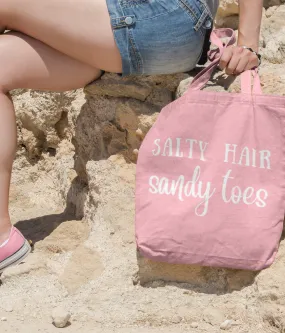 Salty Hair Sandy Toes Organic Cotton Tote Bag