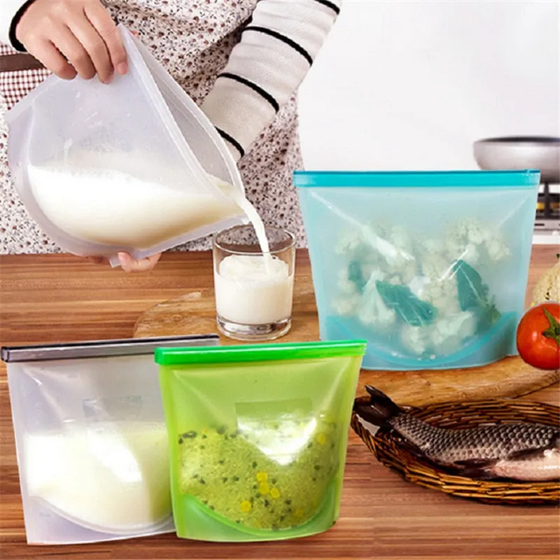 Silicone Reusable Silicone Storage Food Bag