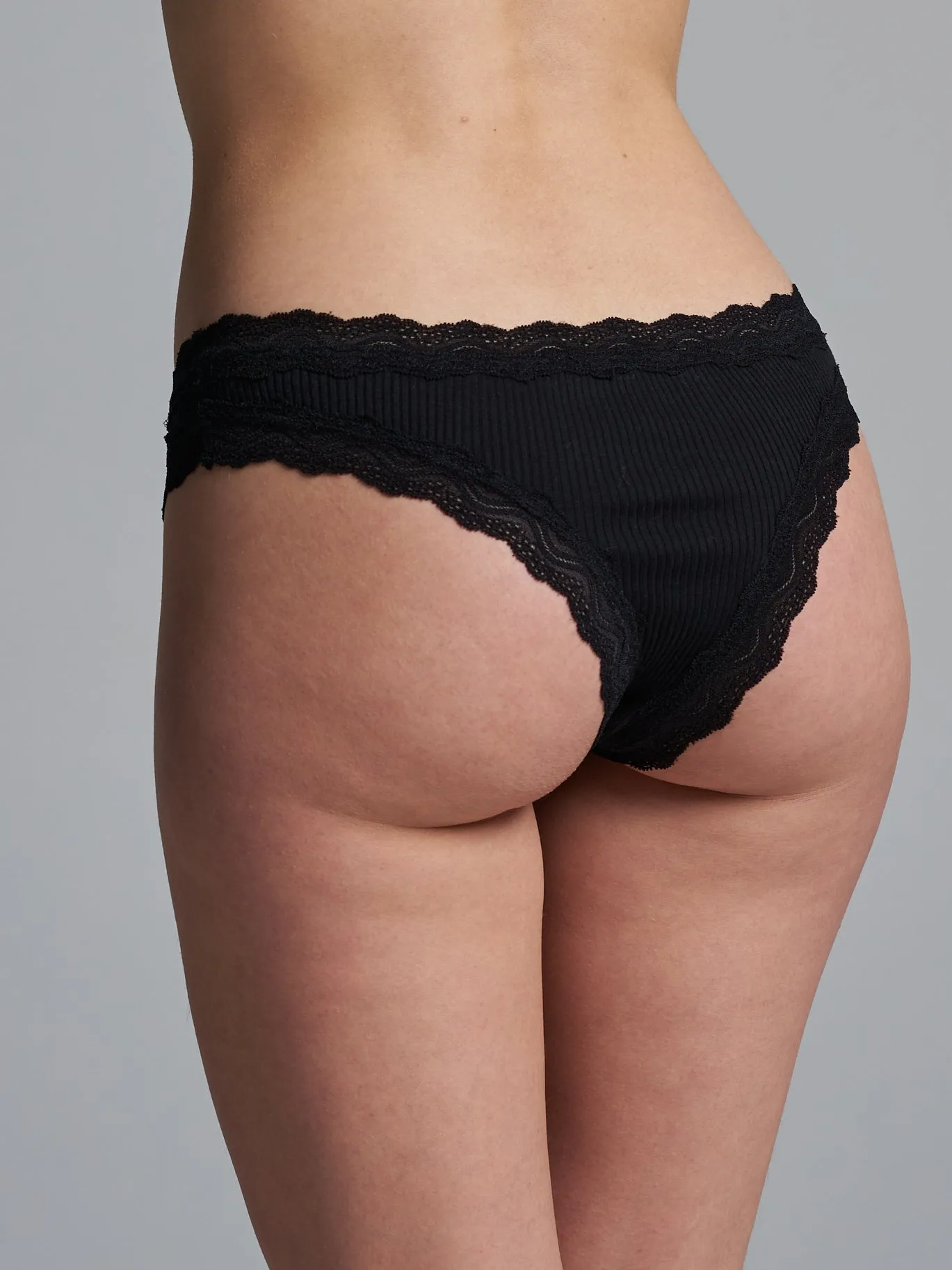 Silky Tanga | Silk 2-pack - Black