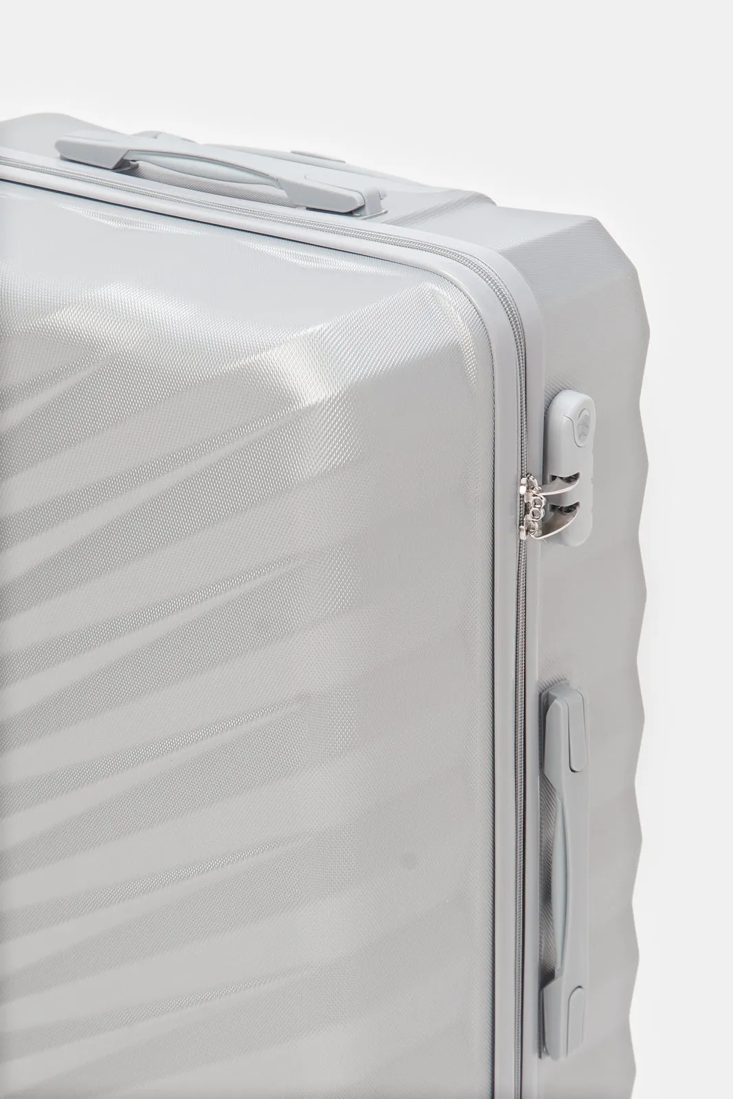 Silver Hard Trolley Luggage  (28 Inch)