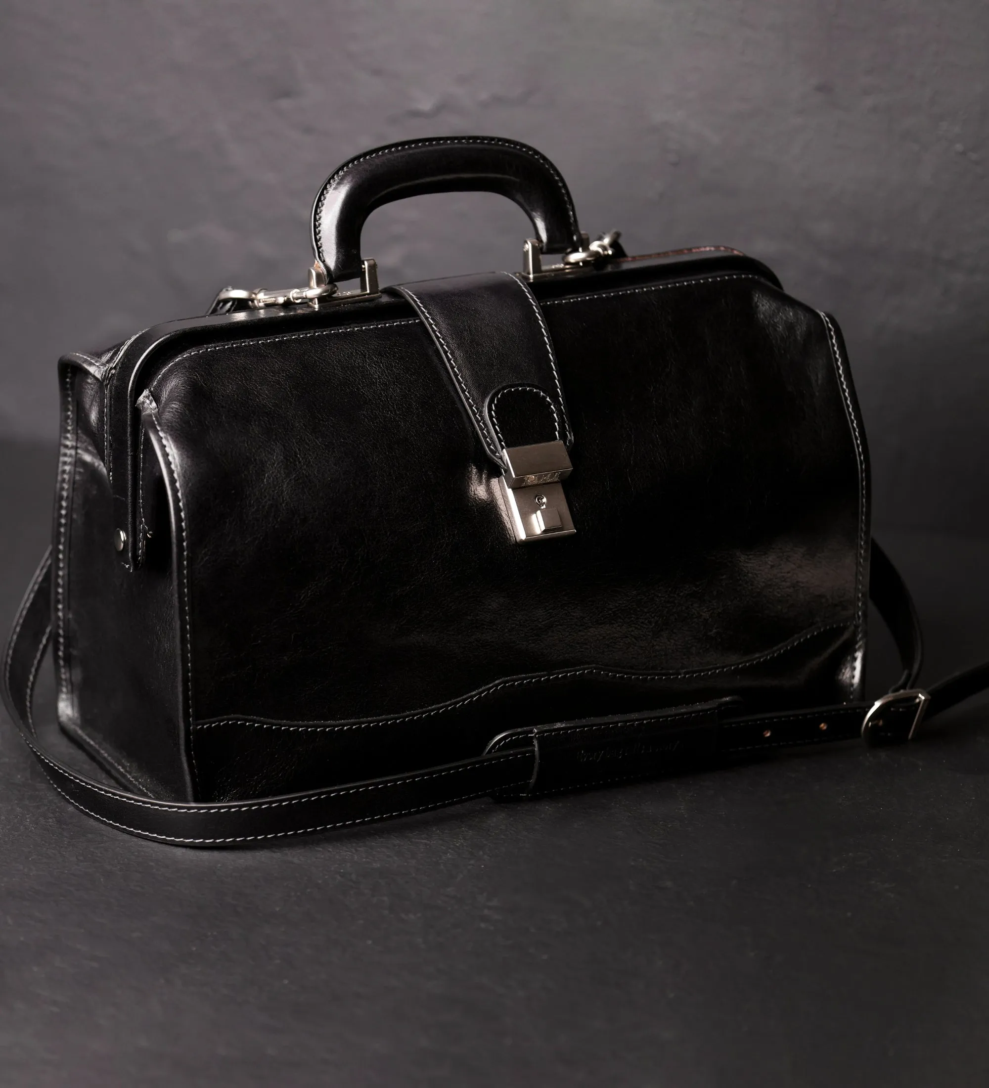 Small Leather Doctor Bag for Women- David Copperfield