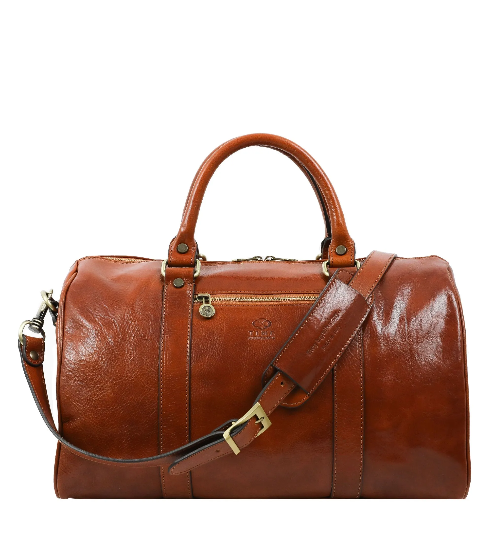 Small Leather Overnight Bag Duffel Bag - The Ambassadors