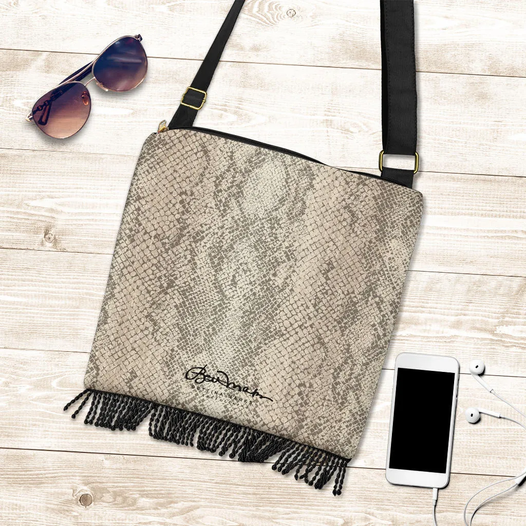 Snake Print Boho Bag