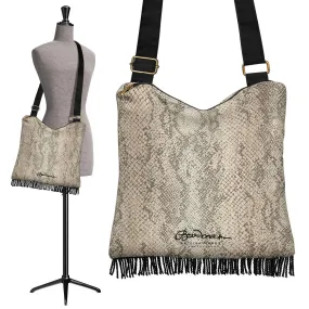 Snake Print Boho Bag