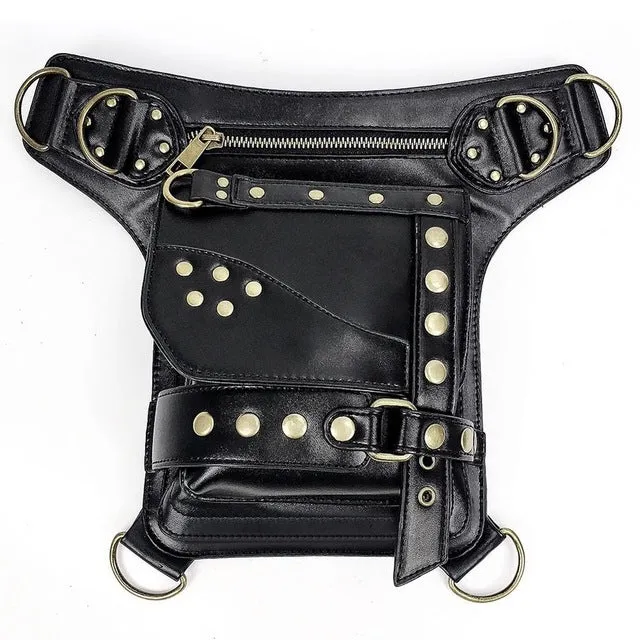 Steampunk Gothic Retro Victorian Style Leg Waist Bag