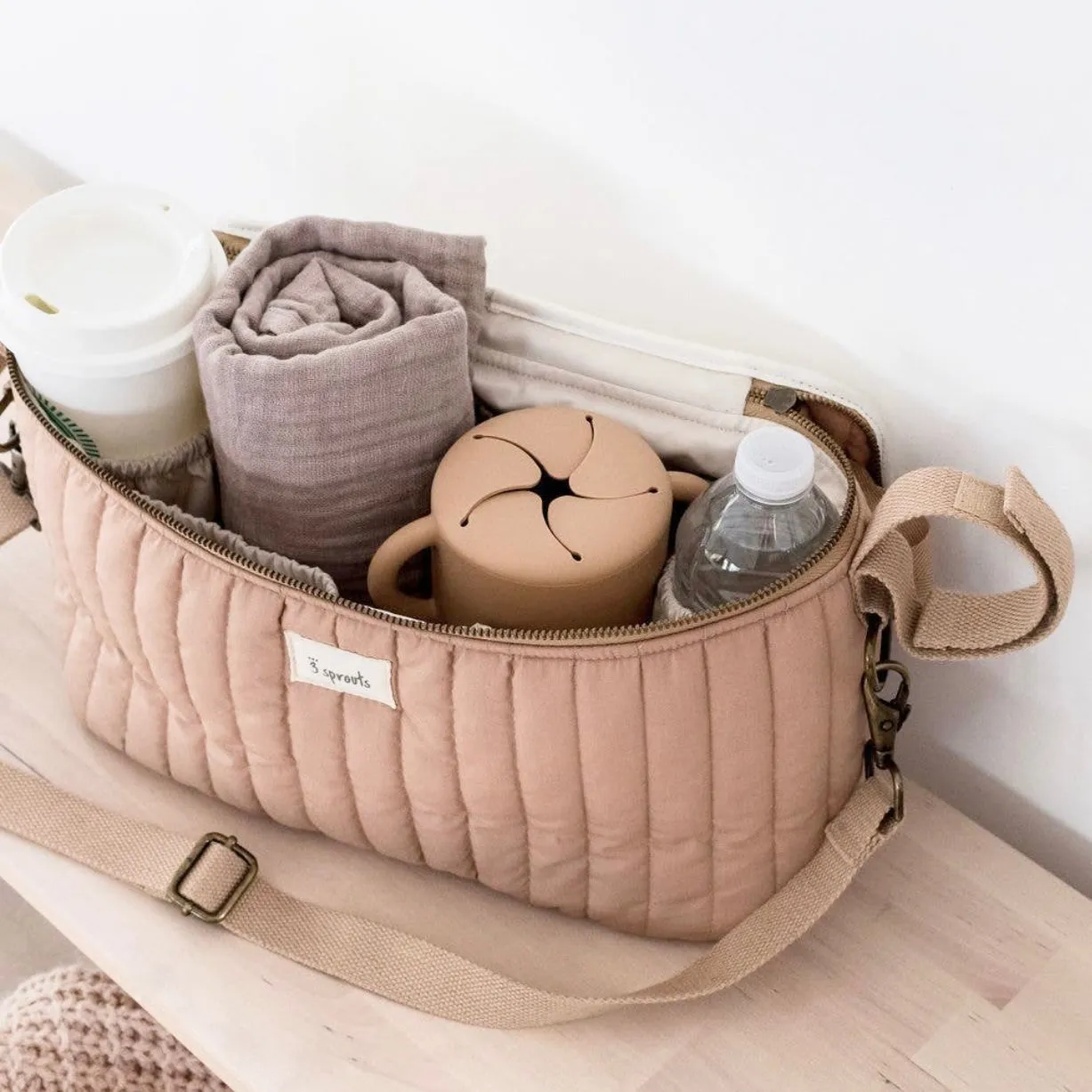 Stroller Caddy Organizer: Clay