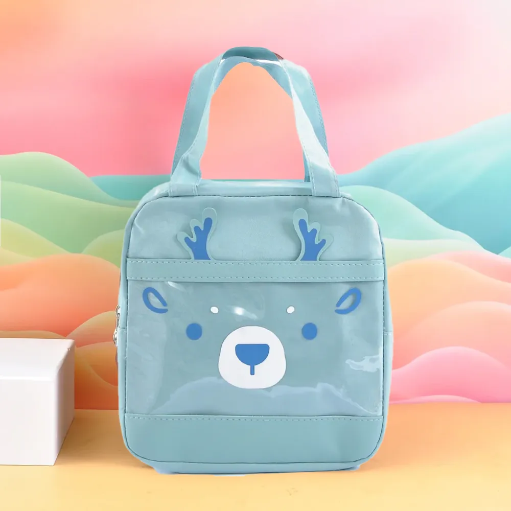 Stylish aminal printed lunch bag .