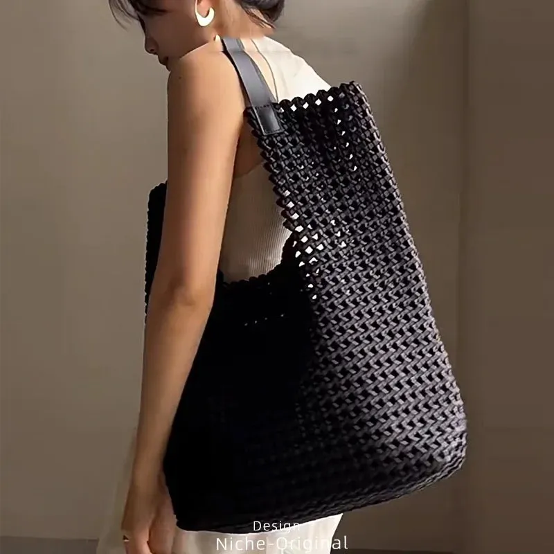 Stylish Woven Leather Bag for Women