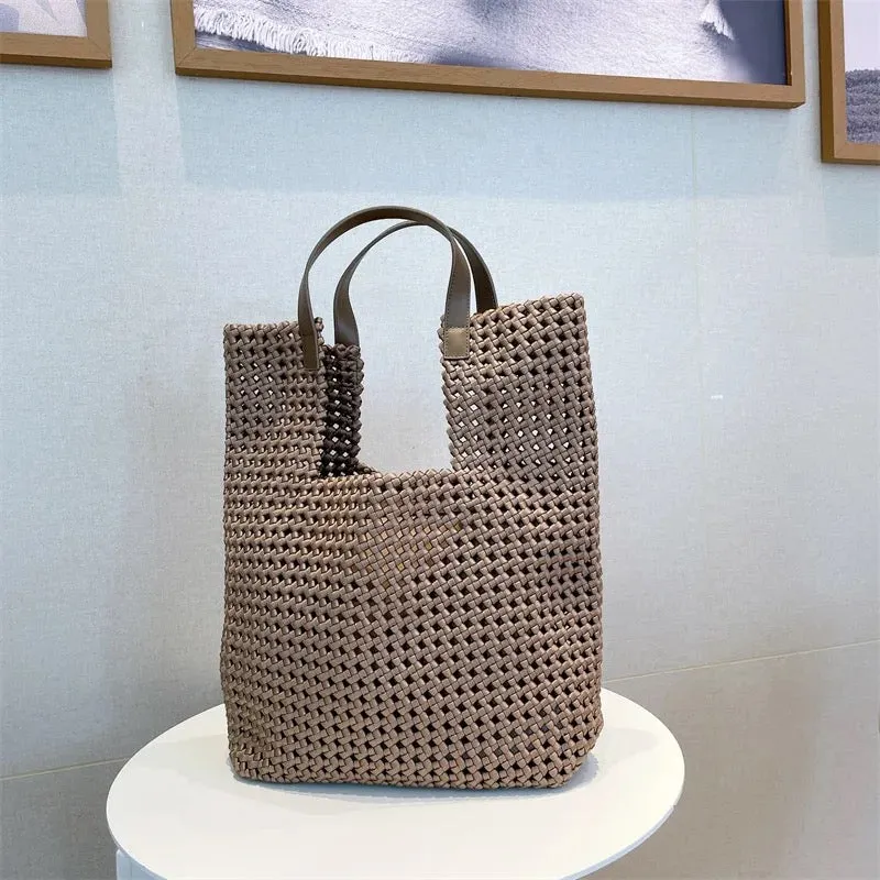 Stylish Woven Leather Bag for Women