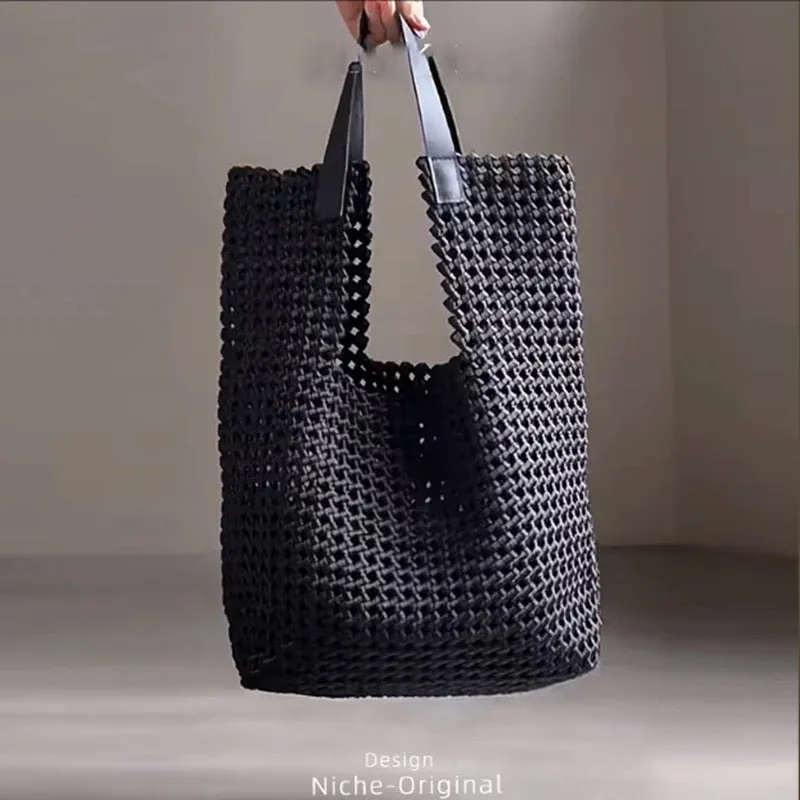 Stylish Woven Leather Bag for Women