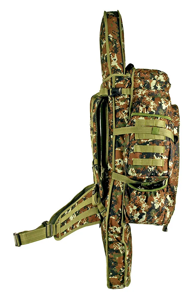 Tactical Gear - Full Gear Rifle Combo Backpack - Green Digital Camo