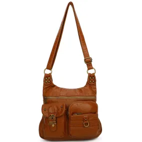 The Aria Crossbody - Brown