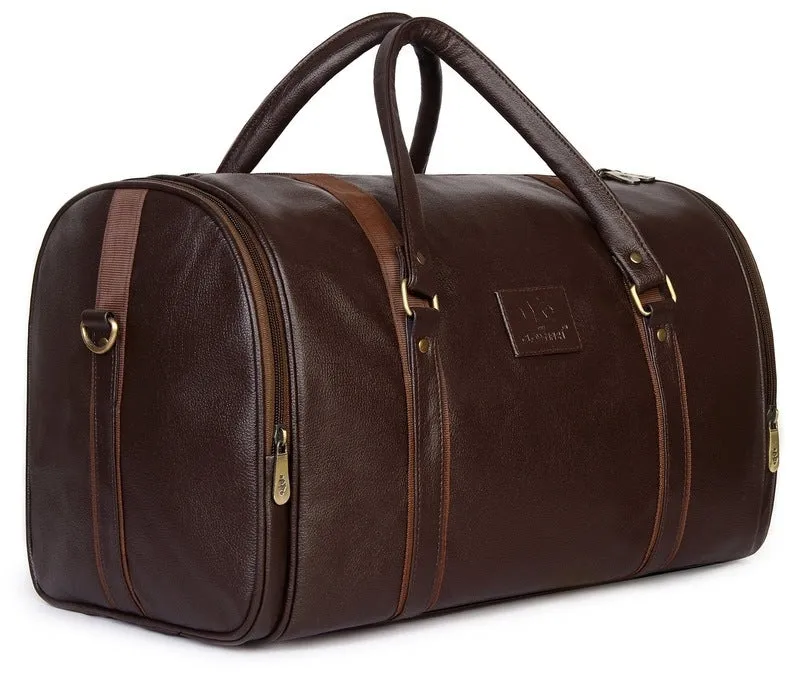 The Clownfish Gypsy Synthetic 47 cms Brown Travel Duffle Bag Weekender Bag