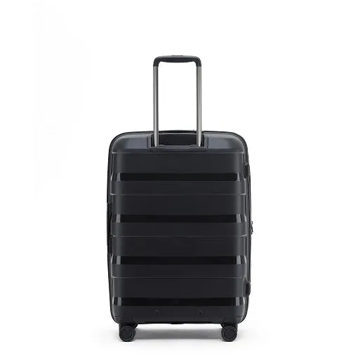 Tosca - Comet 25in Medium 4 Wheel Hard Suitcase - Black