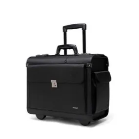 Tosca Executive Ko-Skin 17' Computer Trolley Case | Black