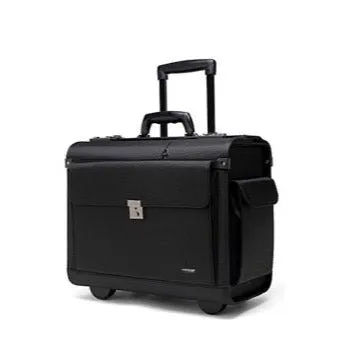 Tosca Executive Ko-Skin 17' Computer Trolley Case | Black