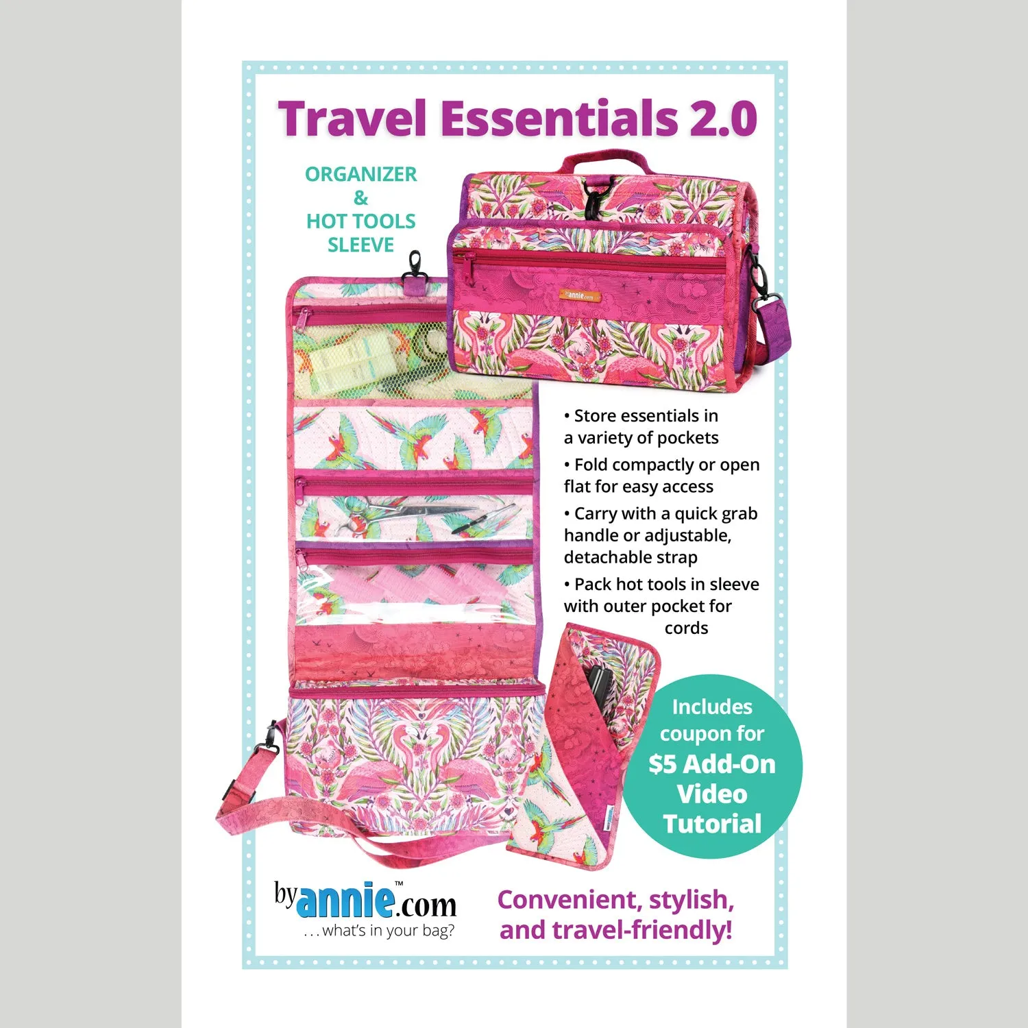 Travel Essentials Organizer Pattern 2.0