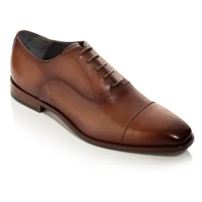 Trento Mid Brown Burnish Calf Cap Toe