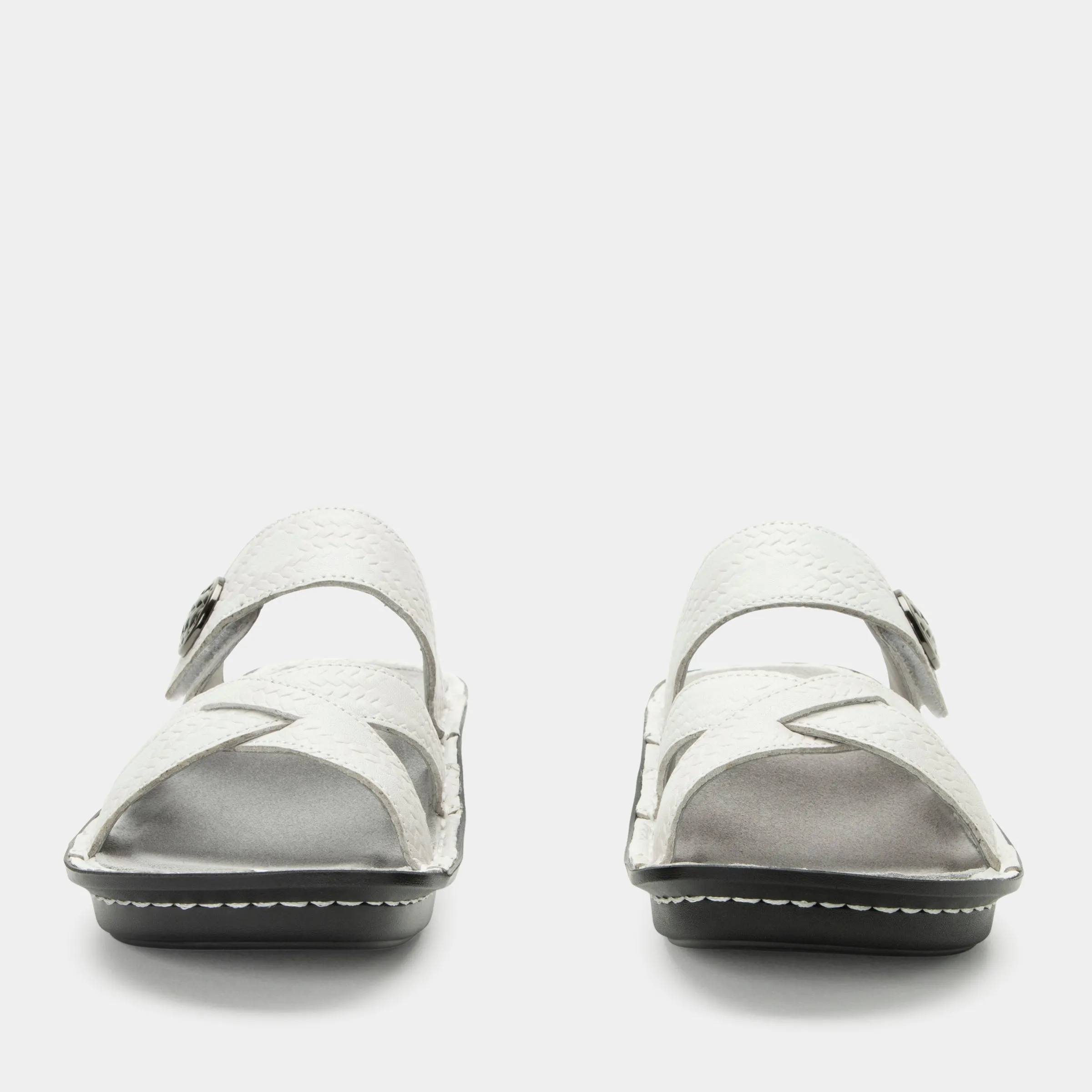 Victoriah Basketry White Sandal