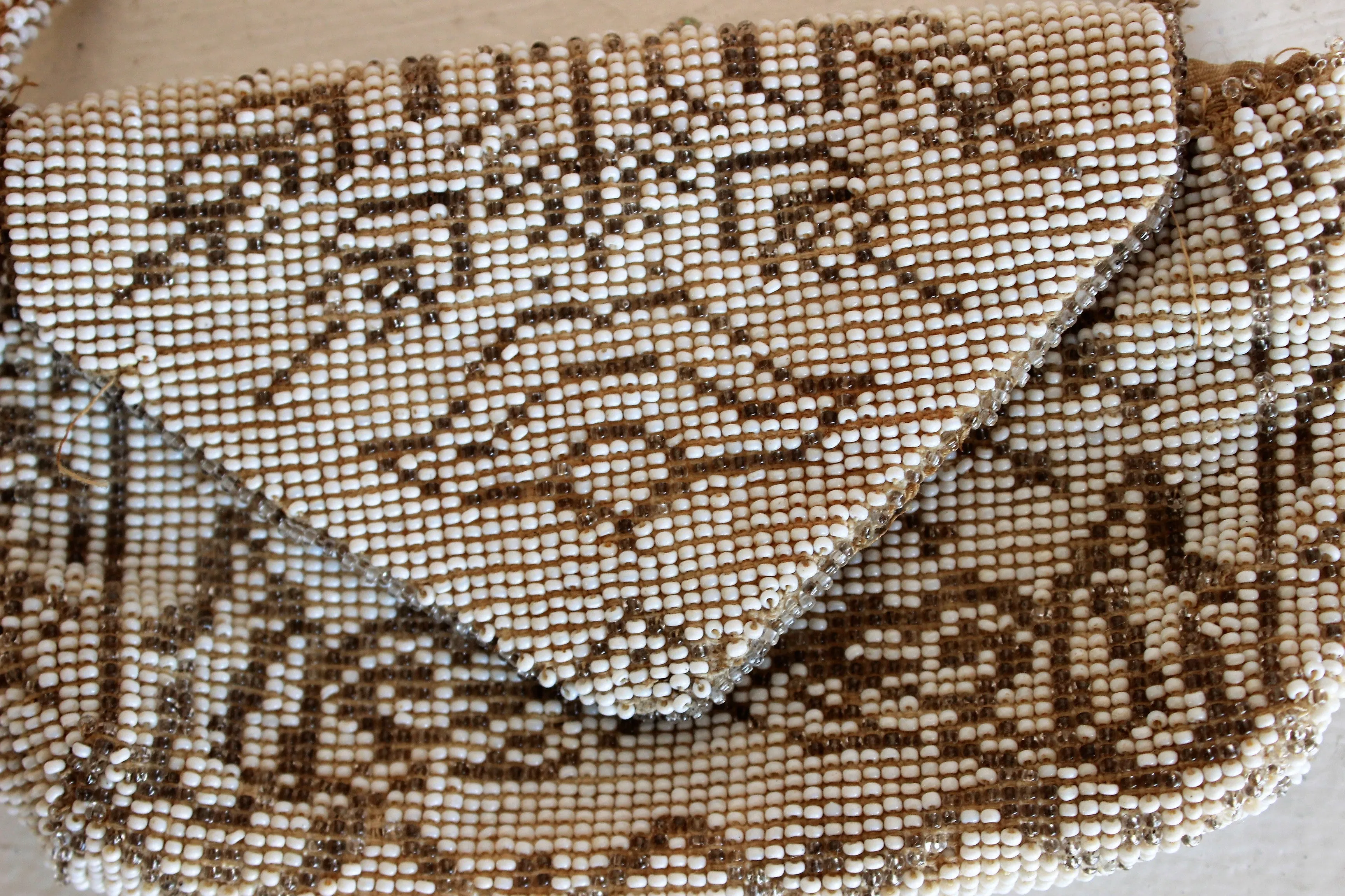 Vintage 1930s Czechoslovakian Beaded Clutch Bag