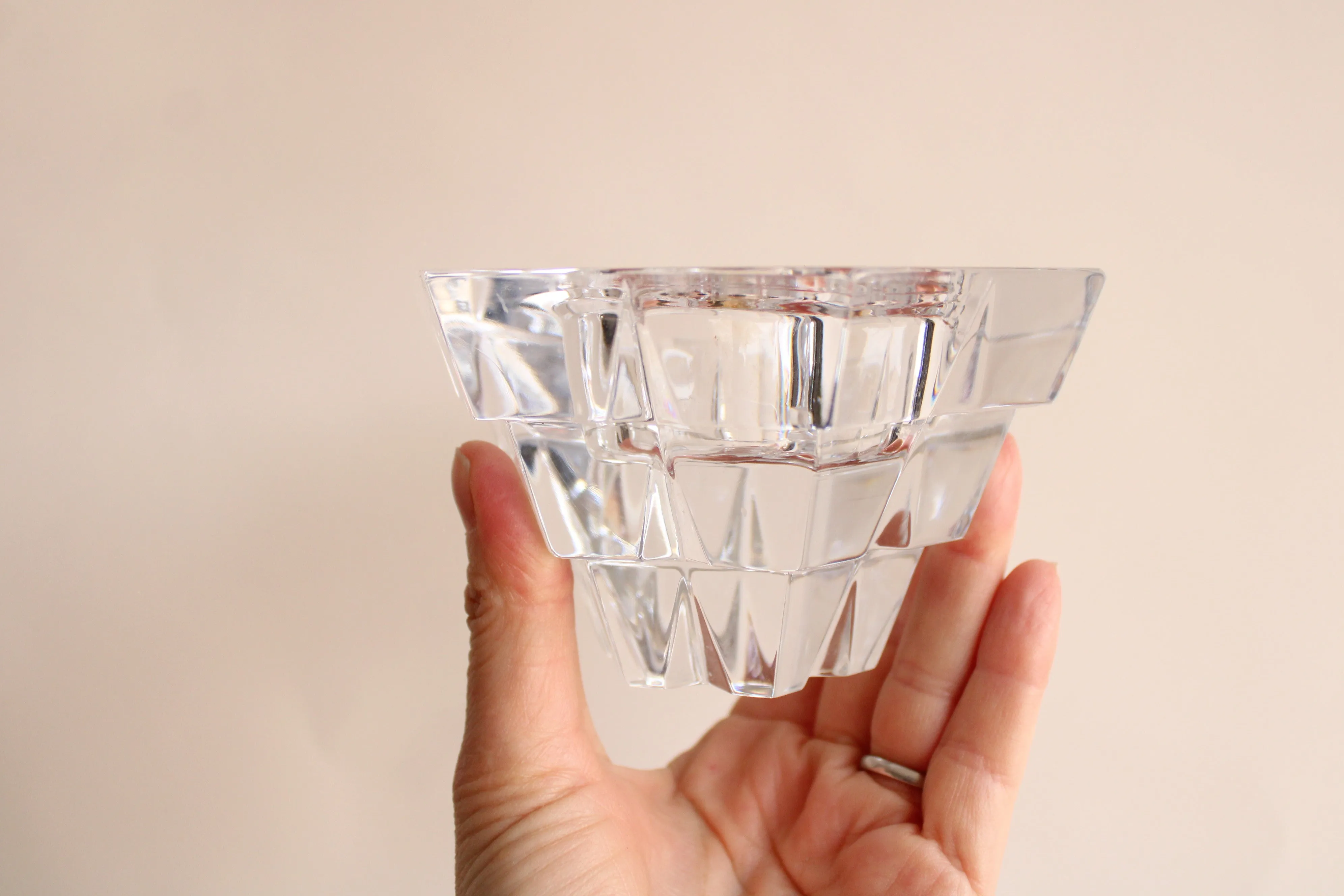 Vintage Crystal Candlestick Holder by Miller Rogaska