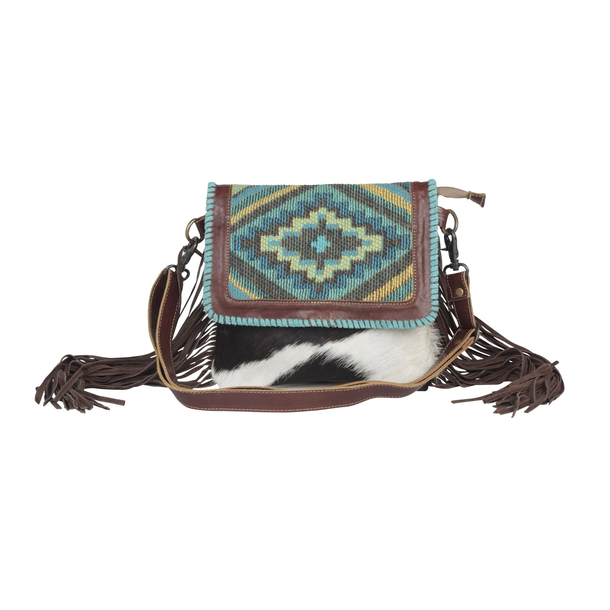 Wild West Boho Leather & Hairon Bag