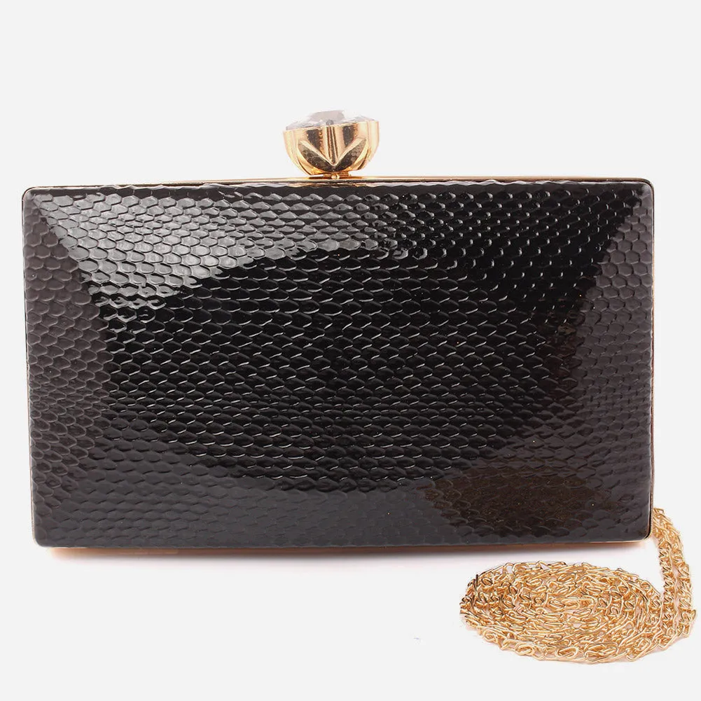 Women" telly" matt finish evening clutch bag