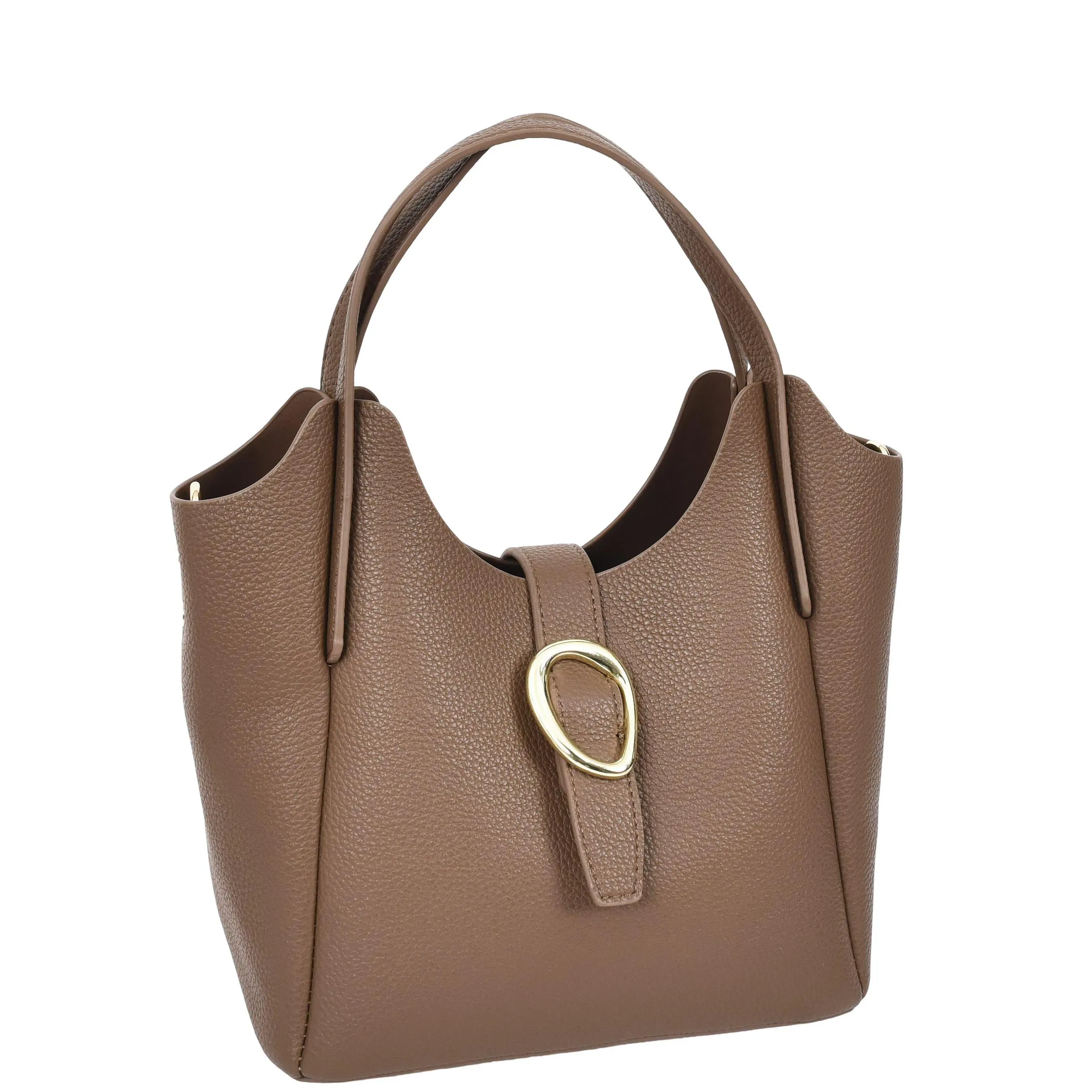 Womens Faux Leather Small Handbag Jasmine Brown