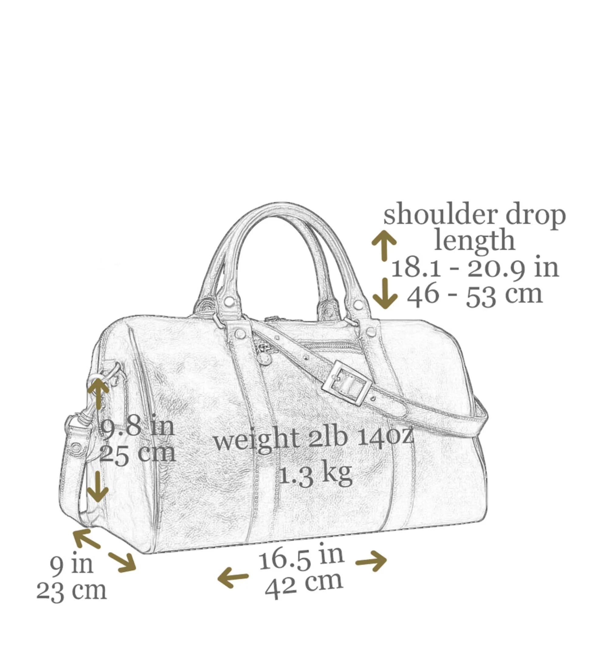 Womens Small Leather Overnight Bag Duffel Bag - The Ambassadors