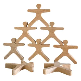 Wooden Balancing Acrobats