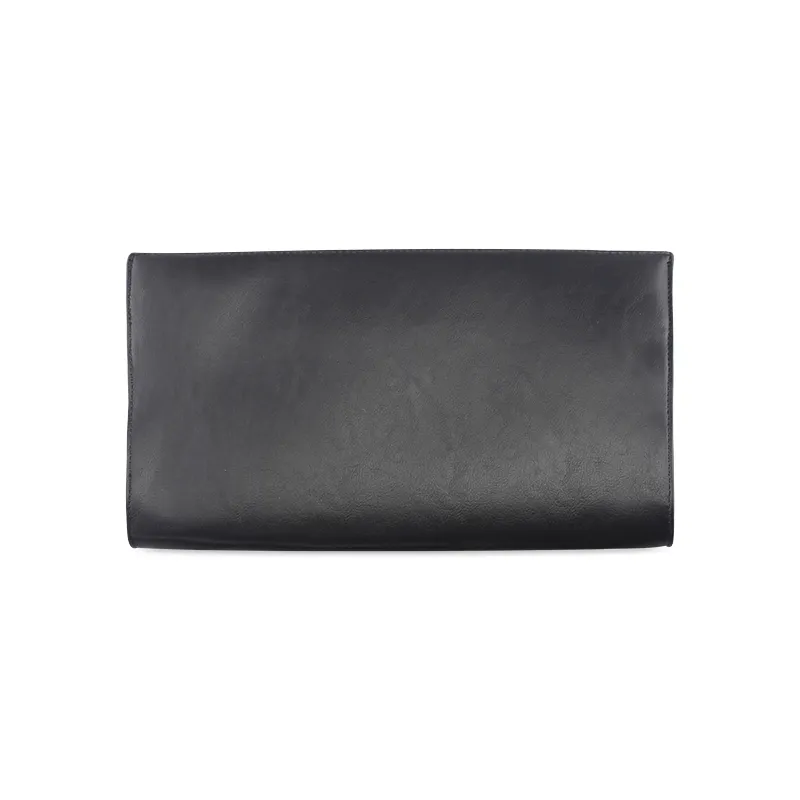 Worded Eye of Horus Leather Clutch Bag