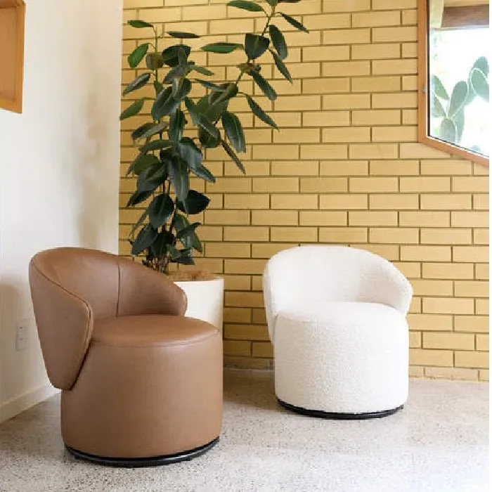 Zara Swivel Chair - Leather