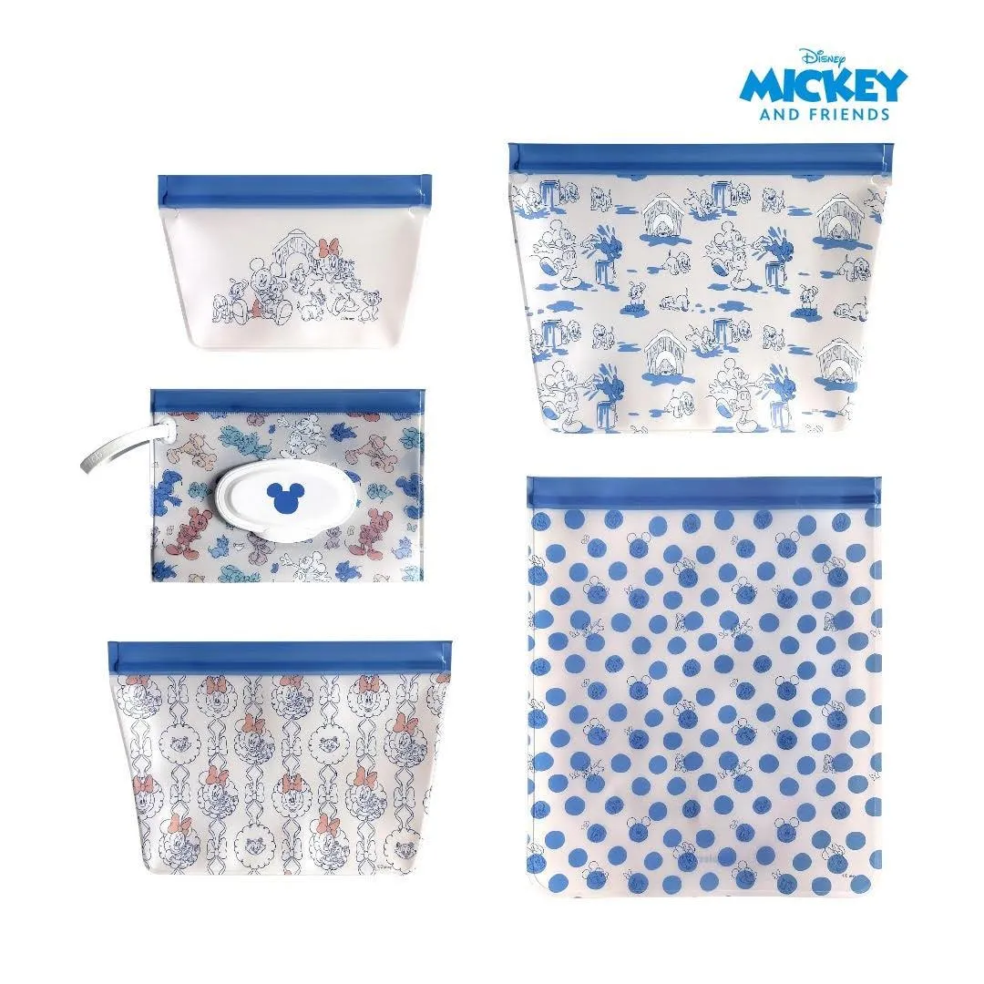 Zippies Lab Disney 5pc Bag Organizer Set w/ Wipes Pouch